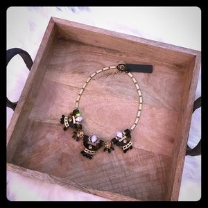 Jeweled tortoise statement necklace NWT